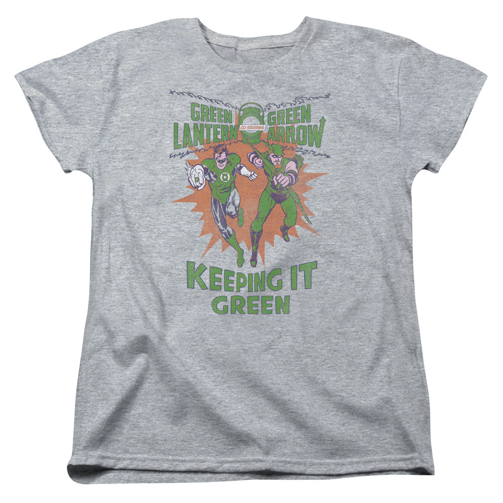 GREEN LANTERN KEEPING IT GREEN-S/S WOMENS T-Shirt