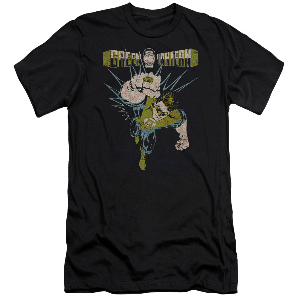Green Lantern - Powerful-premuim Canvas Adult Slim Fit 30/1 - Black