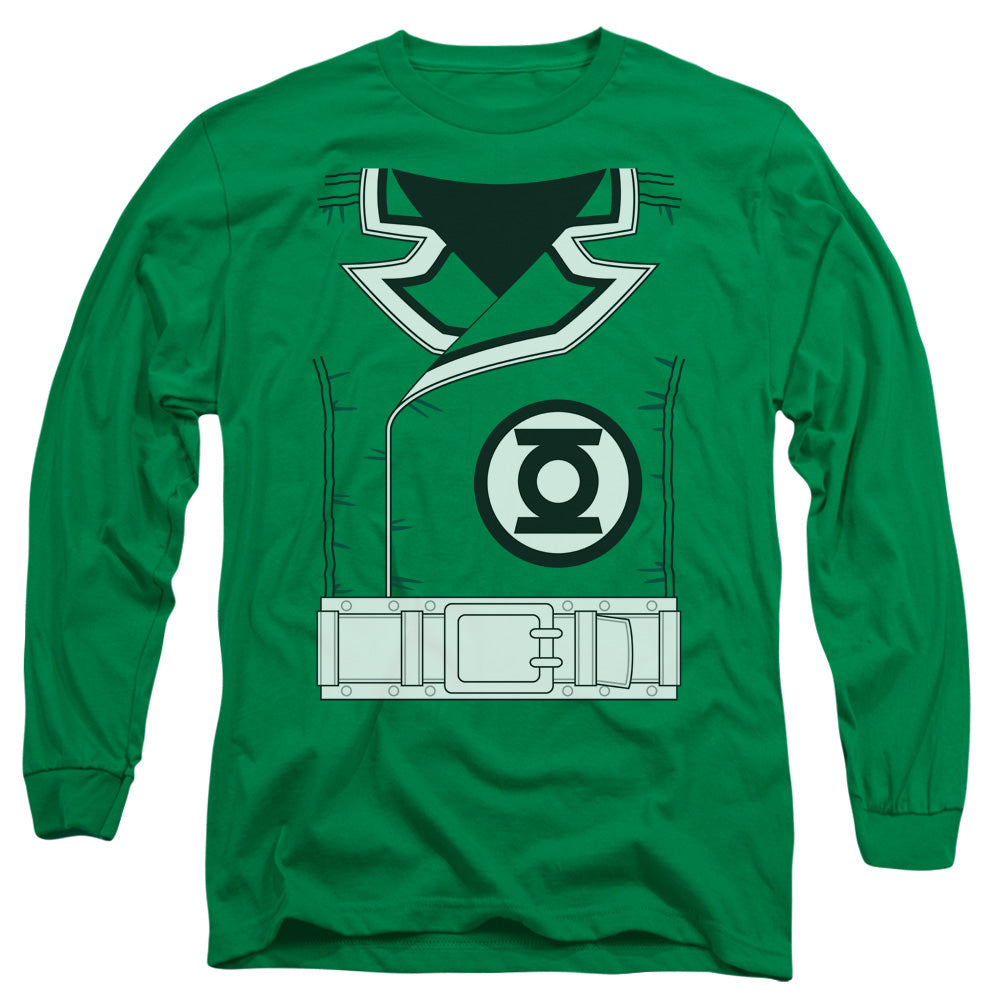 Green Lantern - Guy Gardner - Long Sleeve Adult 18/1 - Kelly Green T-shirt