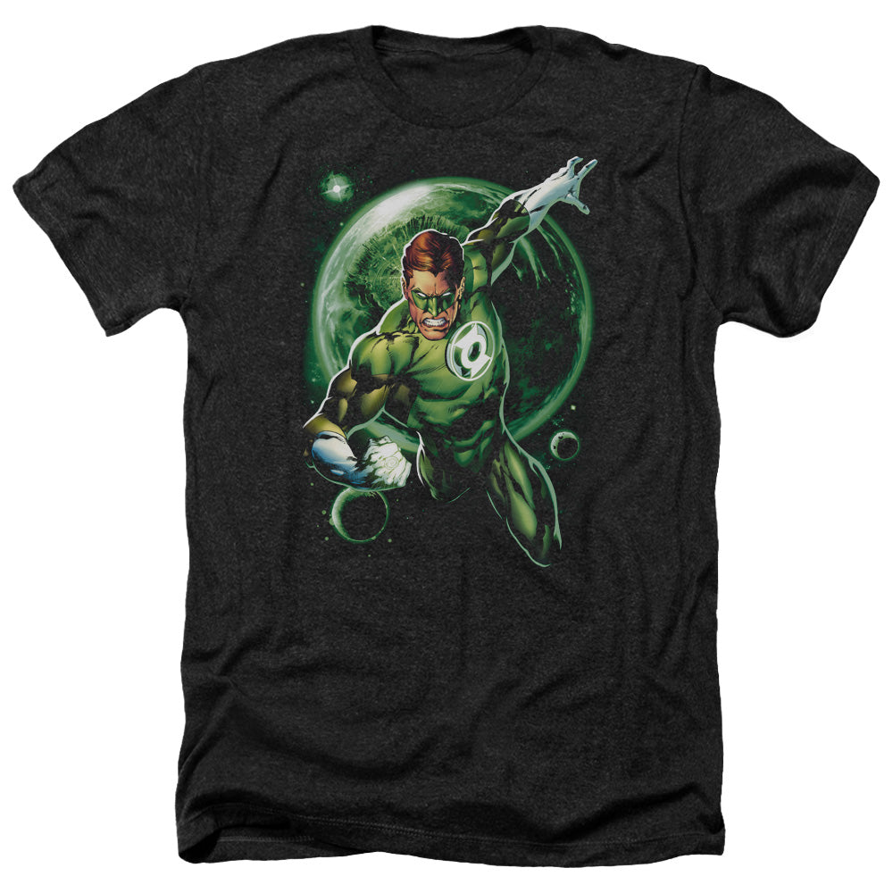 Green Lantern - Galaxy Glow - Adult Heather-black
