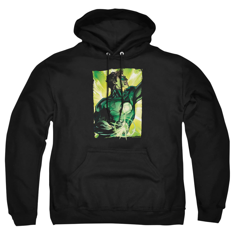 Green Lantern - Up Up - Adult Pull-over Hoodie - Black