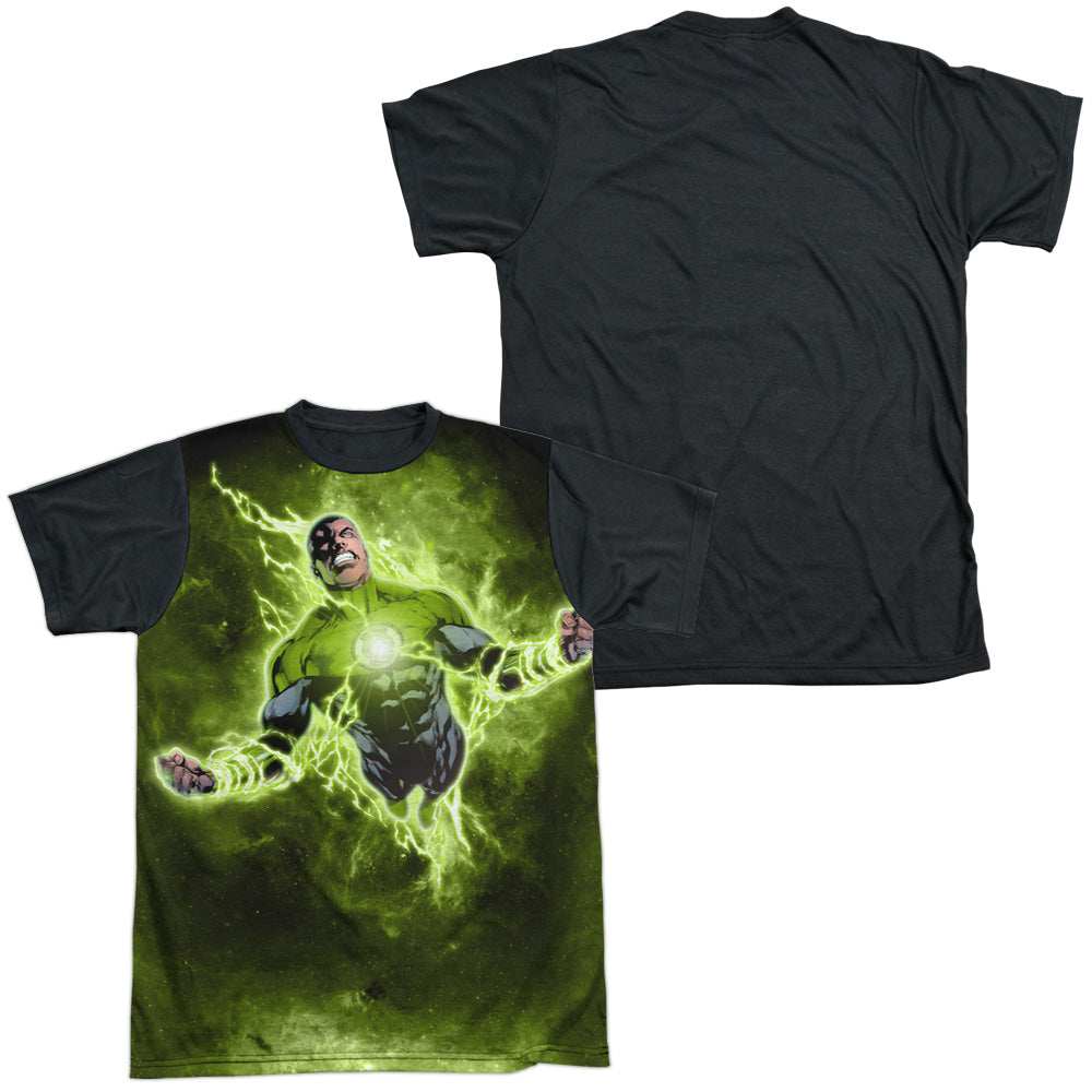 Green Lantern - Inner Strength - Short Sleeve Adult White Front Black Back - White T-shirt