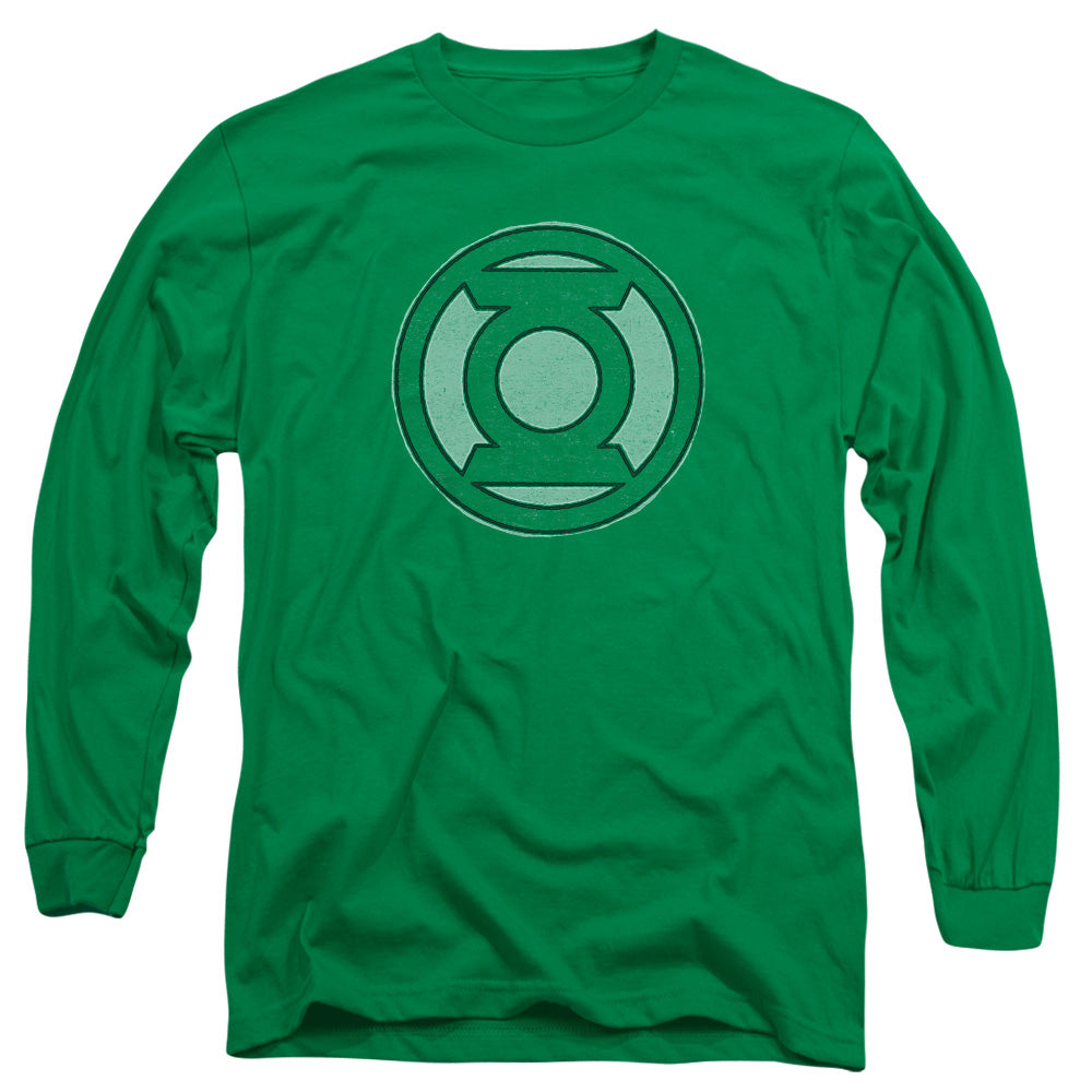 Green Lantern - Hand Me Down - Long Sleeve Adult 18/1 - Kelly Green T-shirt