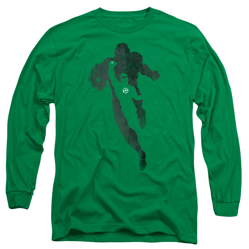 Dc - Lantern Knockout - Long Sleeve Adult 18/1 - Kelly Green T-shirt
