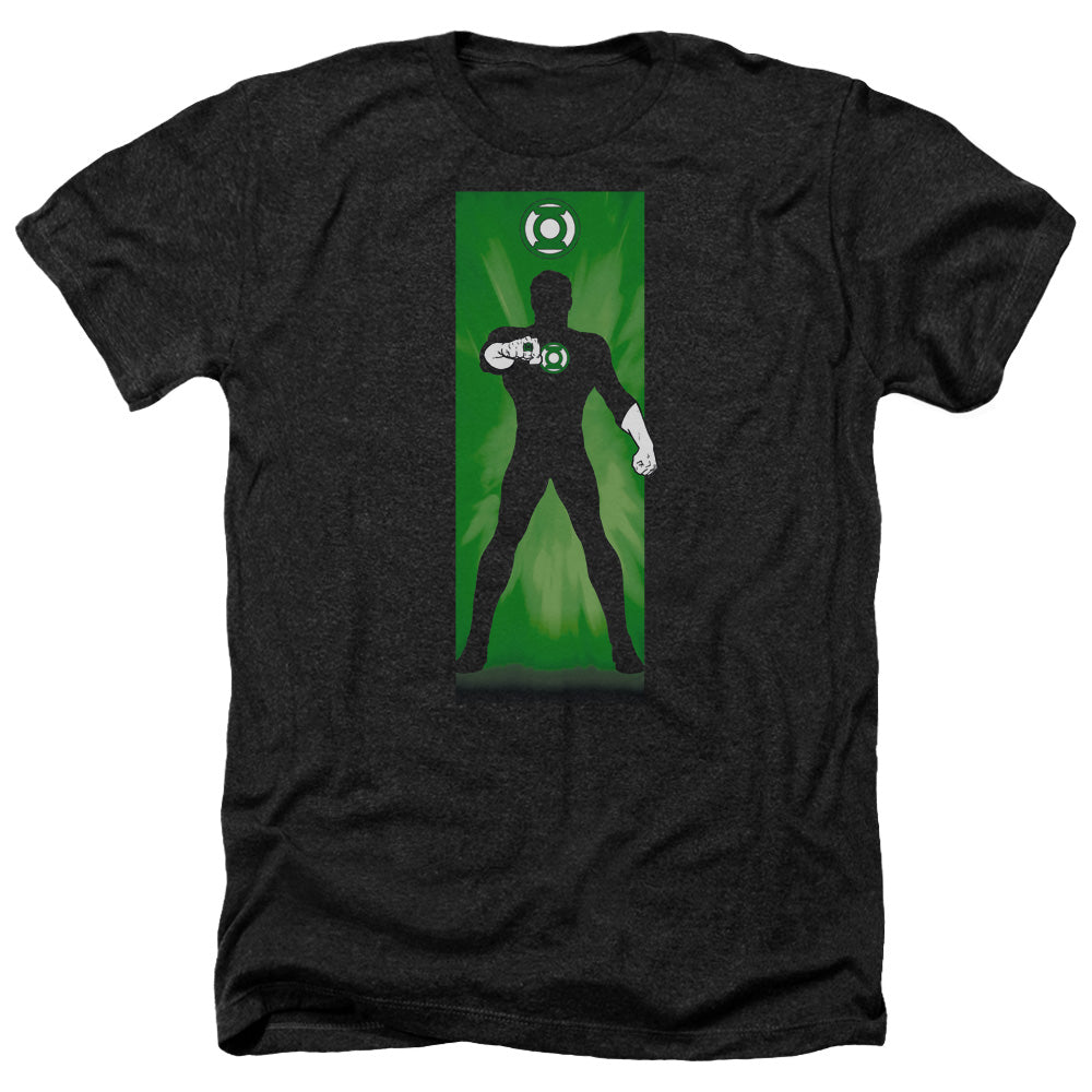 Dc - Green Lantern Block - Adult Heather-black