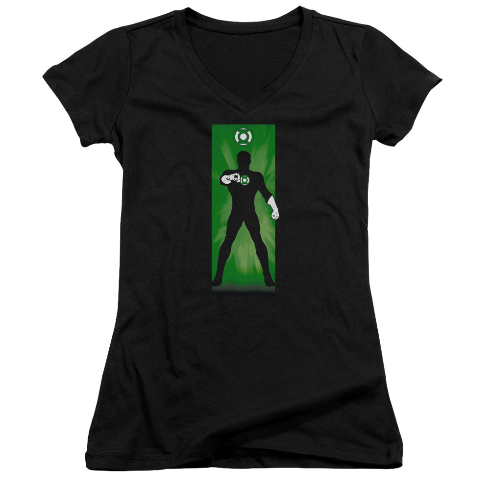 Dc - Green Lantern Block-junior V-neck - Black