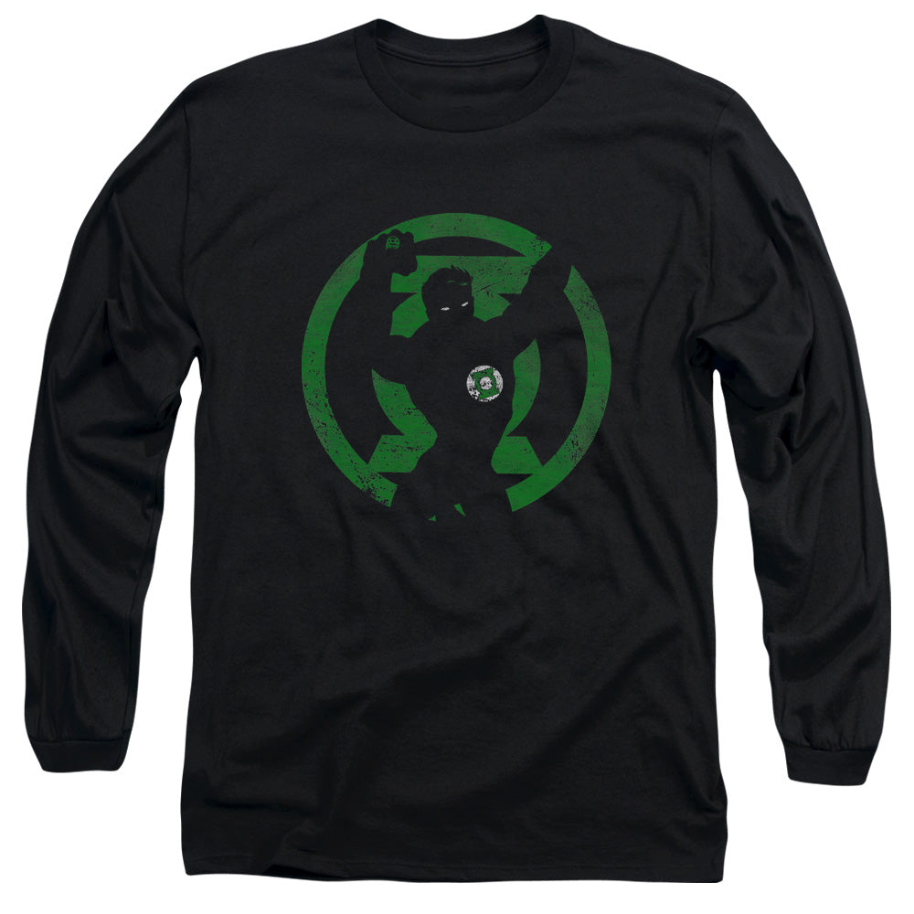 Dc - Gl Symbol Knockout - Long Sleeve Adult 18/1 - Black T-shirt