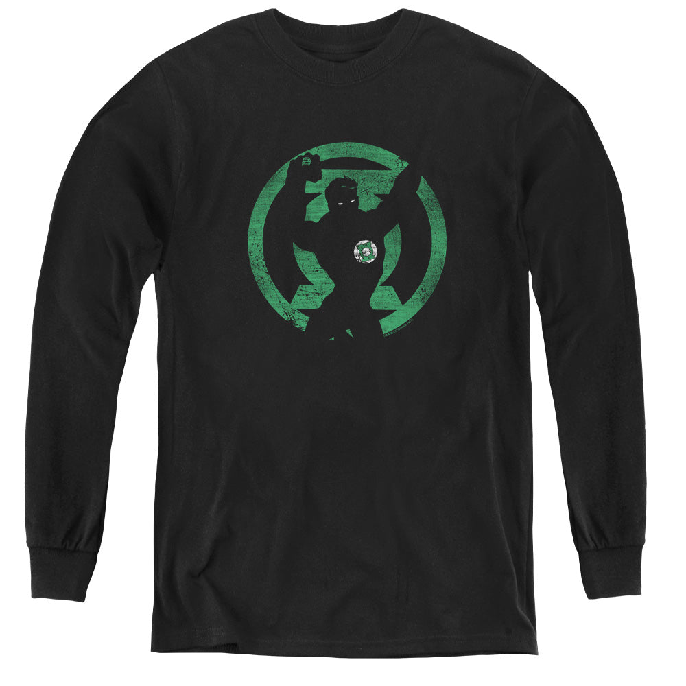 Dc - Gl Symbol Knockout - Youth Long Sleeve Tee - Black