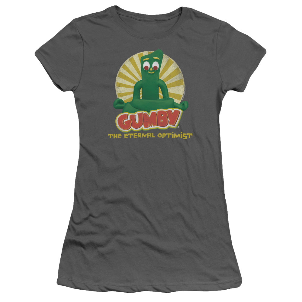 Gumby - Optimist - Short Sleeve Junior Sheer - Charcoal T-shirt