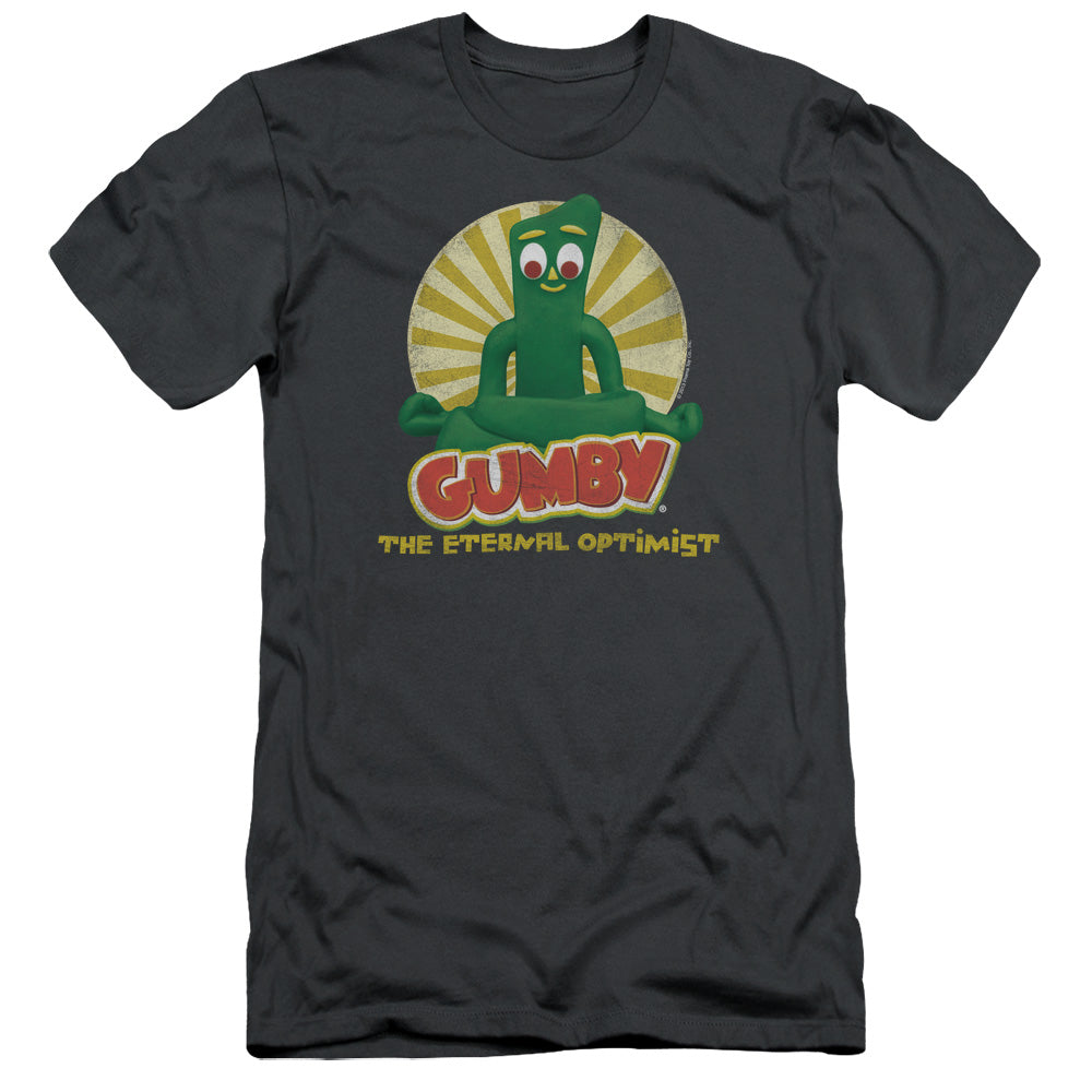 Gumby - Optimist - Short Sleeve Adult 30/1 - Charcoal T-shirt