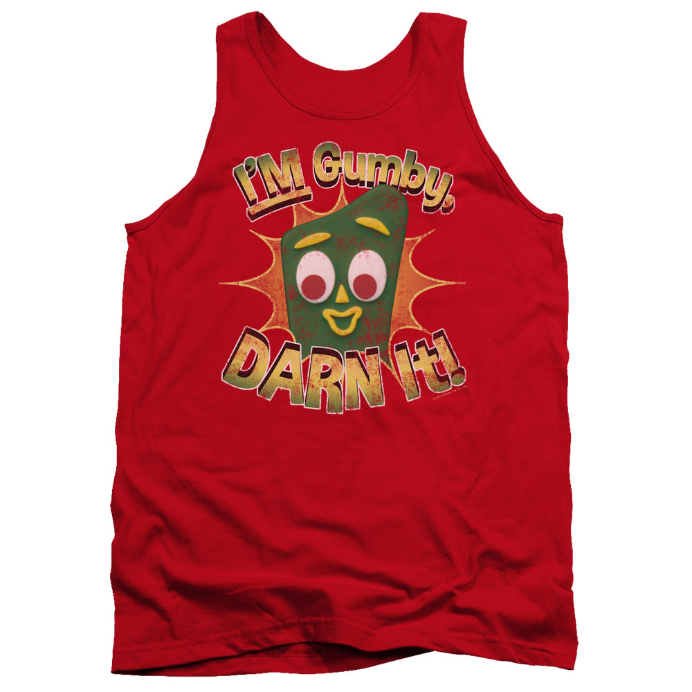 Gumby - Darn It - Adult Tank - Red