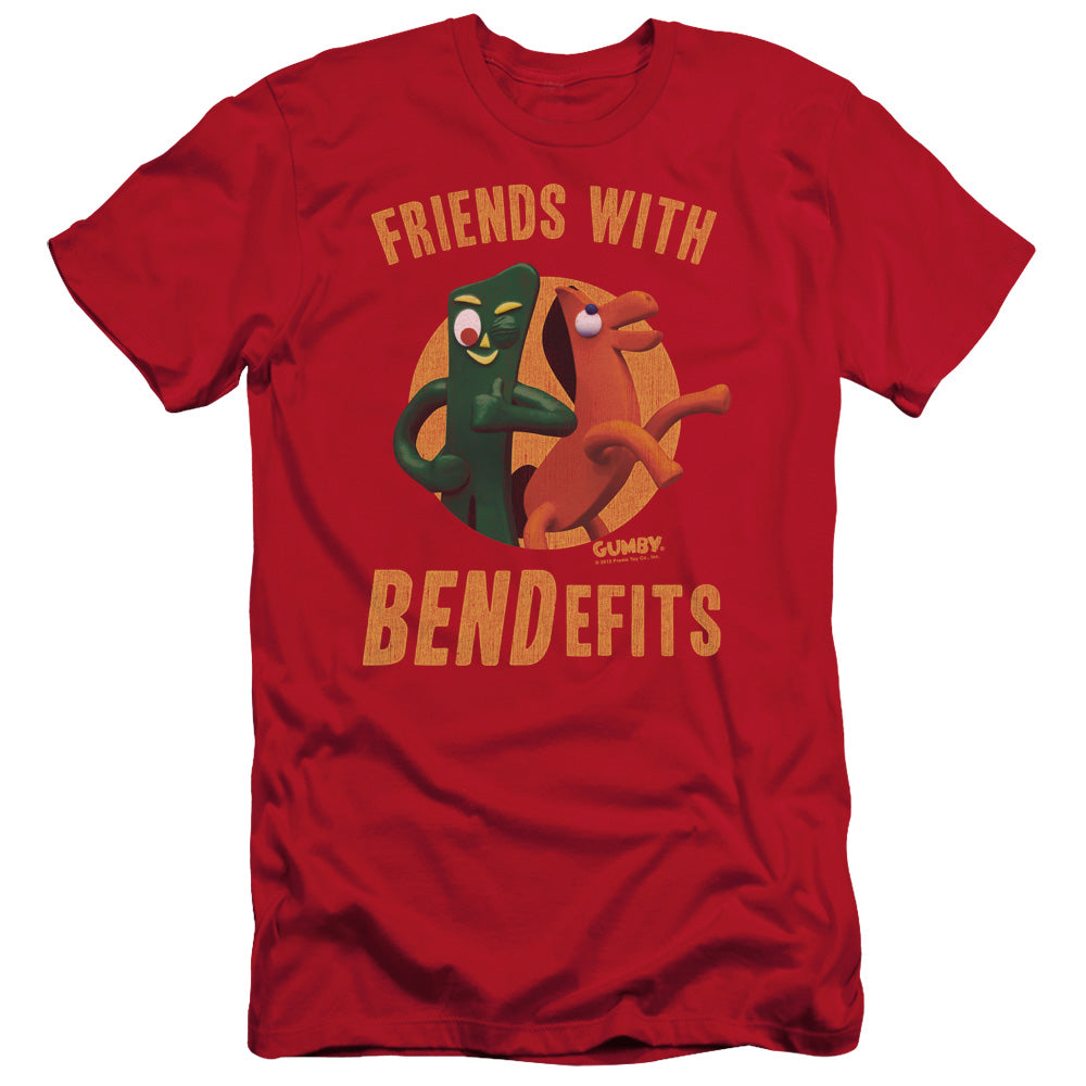 GUMBY BENDEFITS - S/S ADULT 30/1 - RED T-Shirt