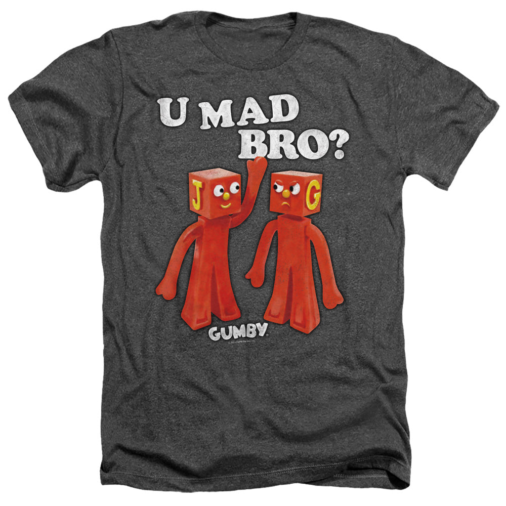 Gumby - U Mad Bro - Adult Heather - Charcoal