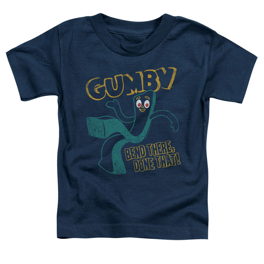 Gumby - Bend There - Short Sleeve Toddler Tee - Navy T-shirt
