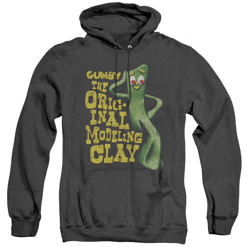 Gumby - So Punny - Adult Heather Hoodie - Black