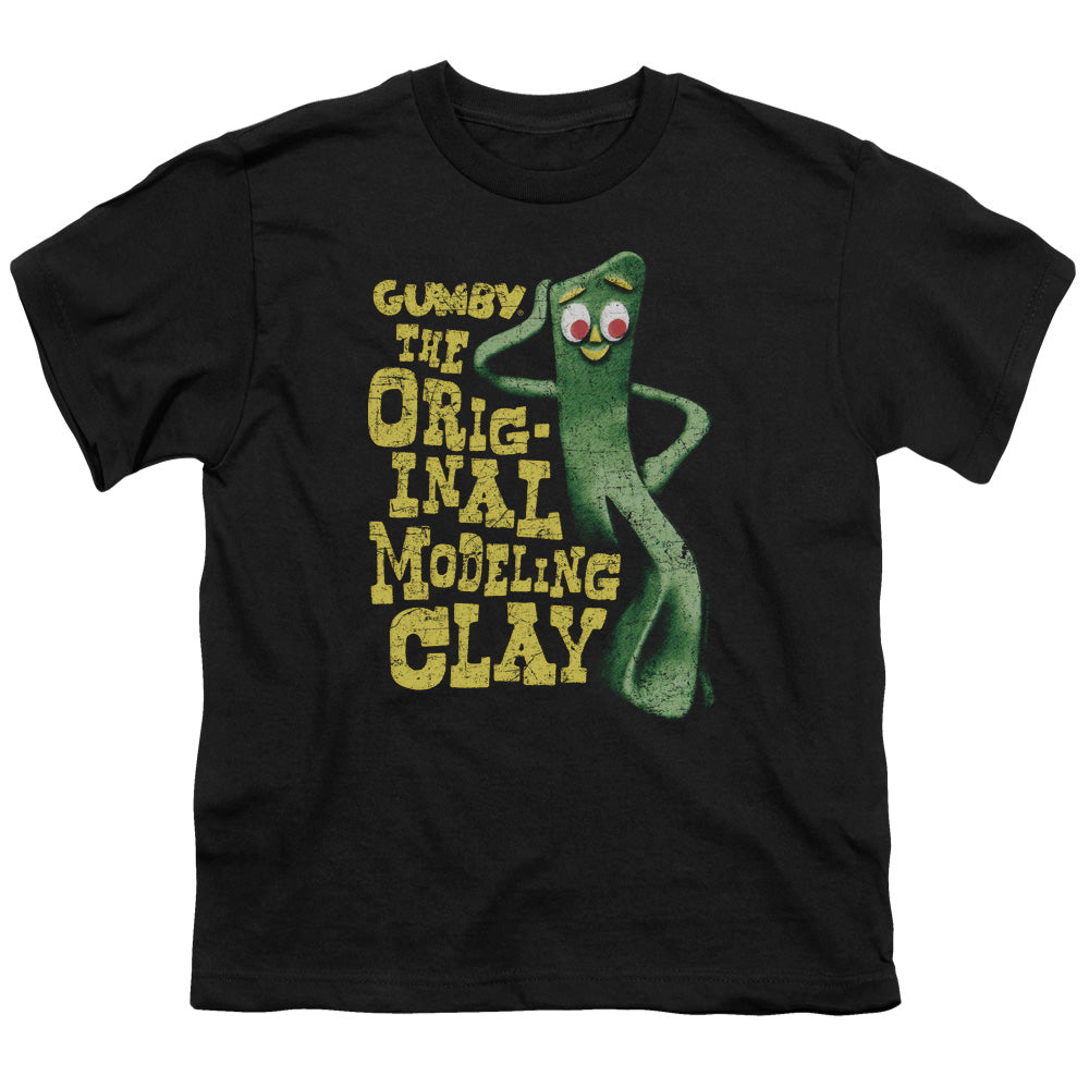 Gumby - So Punny - Short Sleeve Youth 18/1 - Black T-shirt