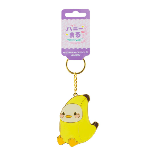 Banana Duck Metal Keychain