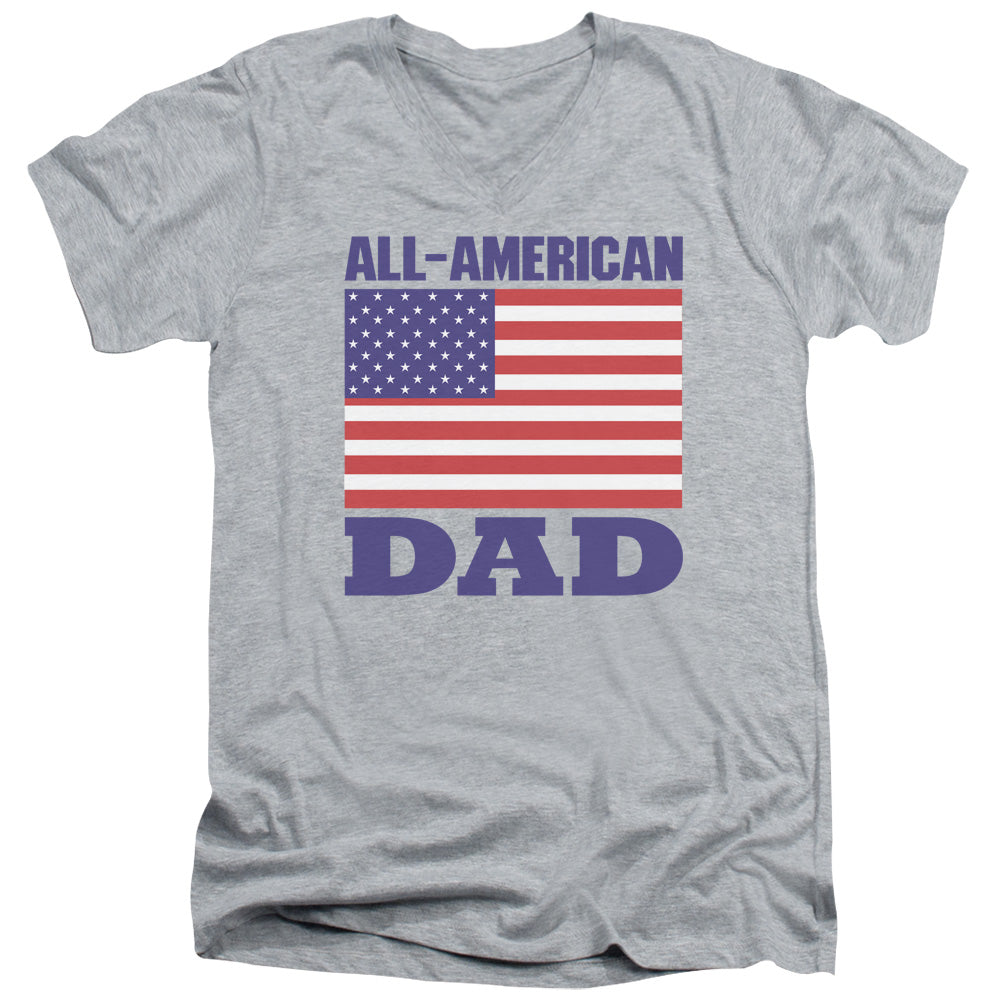 All - Short Sleeve Adult V-neck - Athletic Heather T-shirt