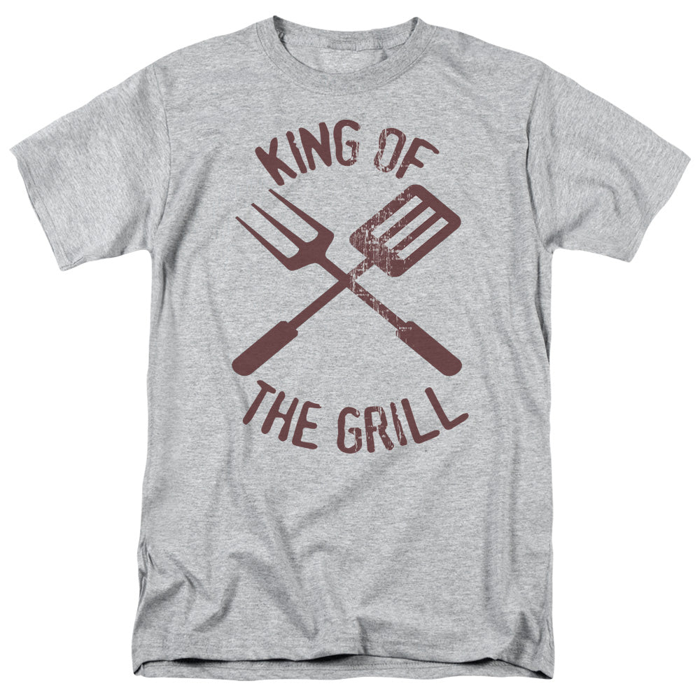 King Of The Grill - Short Sleeve Adult 18 - 1 - Athletic Heather T-shirt
