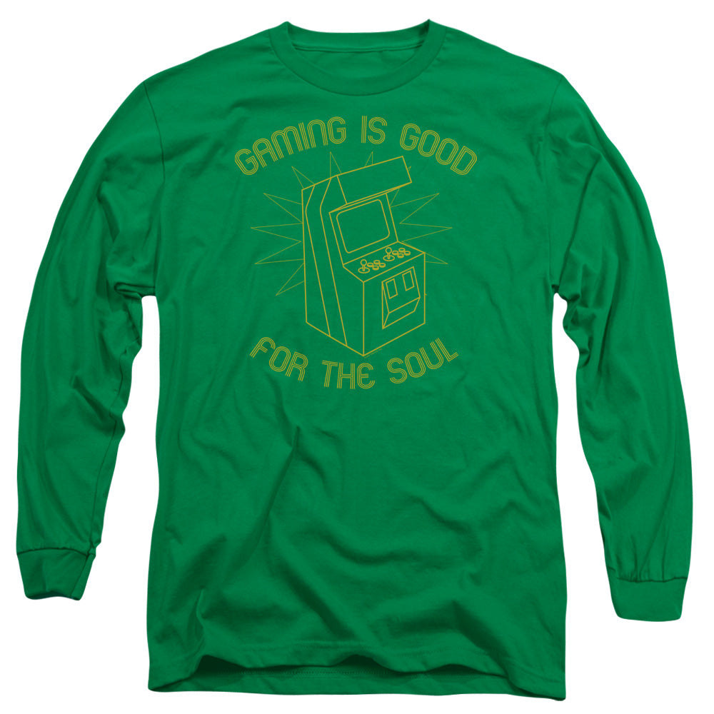 Gaming For The Soul - Long Sleeve Adult 18 - 1 - Kelly Green T-shirt