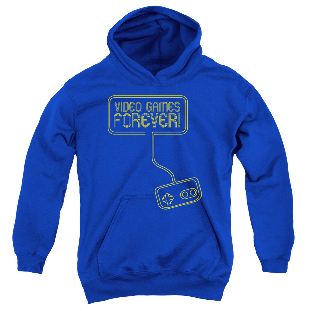 Video Games Forever - Youth Pull-over Hoodie - Royal