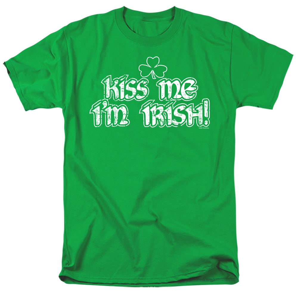 Kiss Me Im Irish - Short Sleeve Adult 18 - 1 - Kelly Green T-shirt