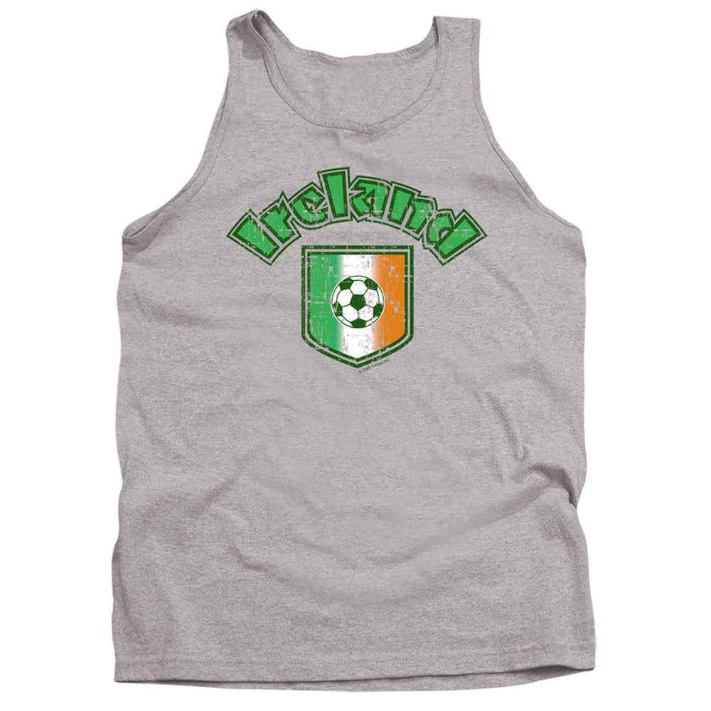 Ireland With Soccer Flag - Adult Tank - Athletic Heather
