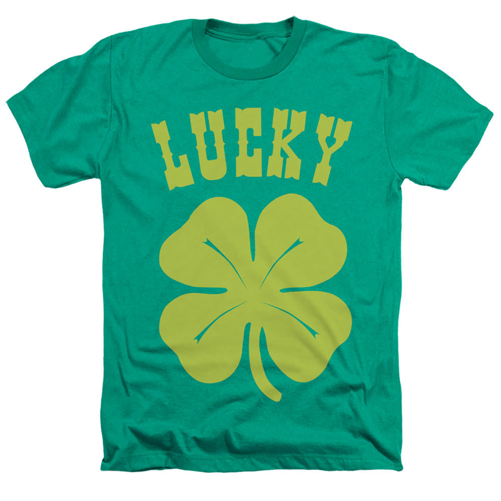 Lucky Shamrock - Adult Heather - Kelly Green