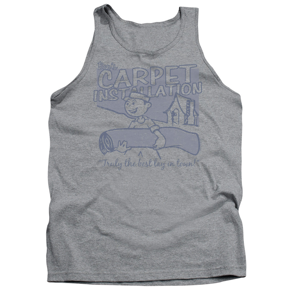 Bens Carpet Installation - Adult Tank - Athletic Heather