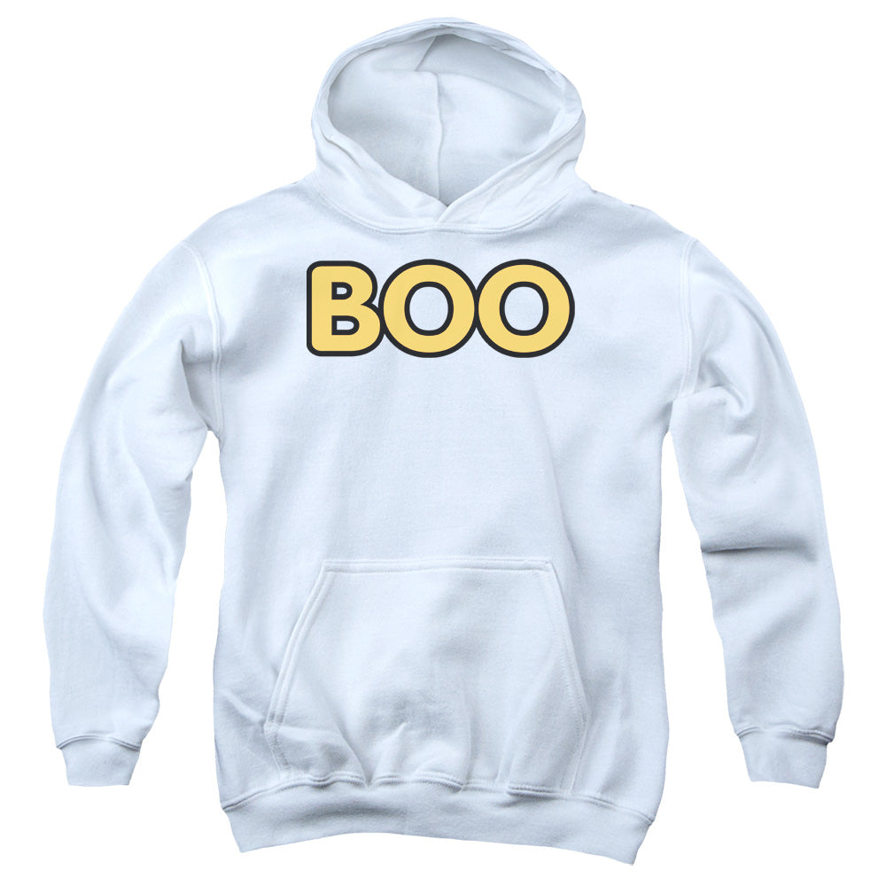 Boo - Youth Pull-over Hoodie - White