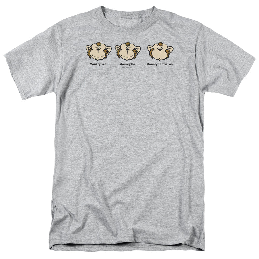 Monkey See... - Short Sleeve Adult 18 - 1 - Athletic Heather T-shirt