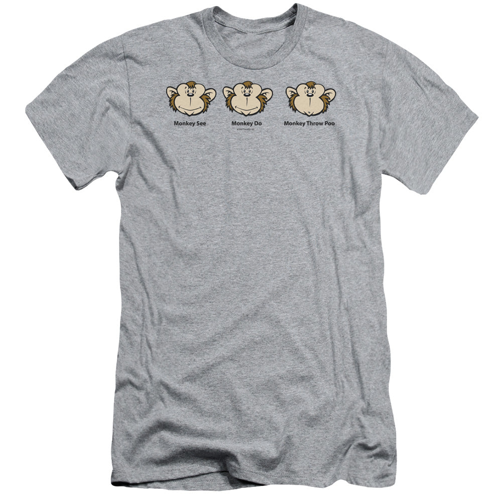 Monkey See... - Short Sleeve Adult 30 - 1 - Athletic Heather T-shirt