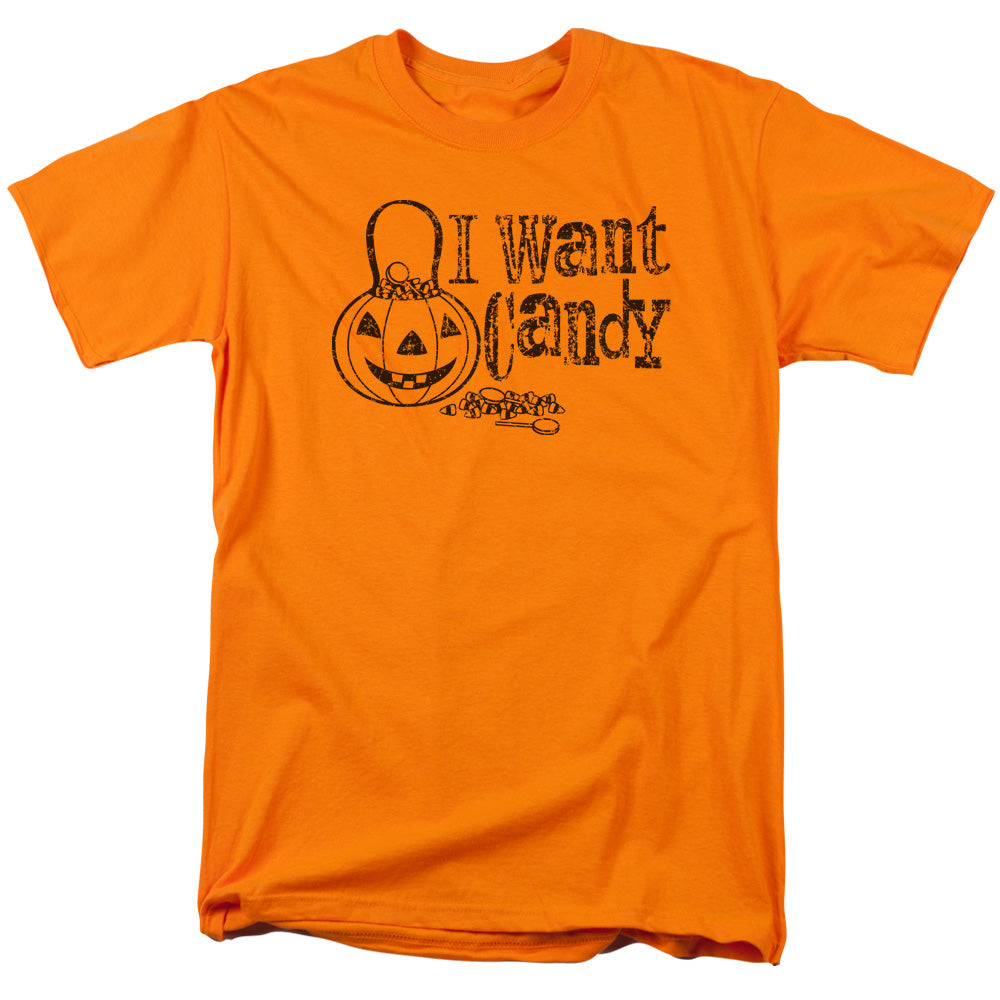 I Want Candy - Short Sleeve Adult 18 - 1 - Orange T-shirt