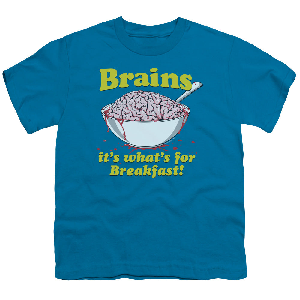 Breakfast Time - Short Sleeve Youth 18 - 1 - Turquoise T-shirt
