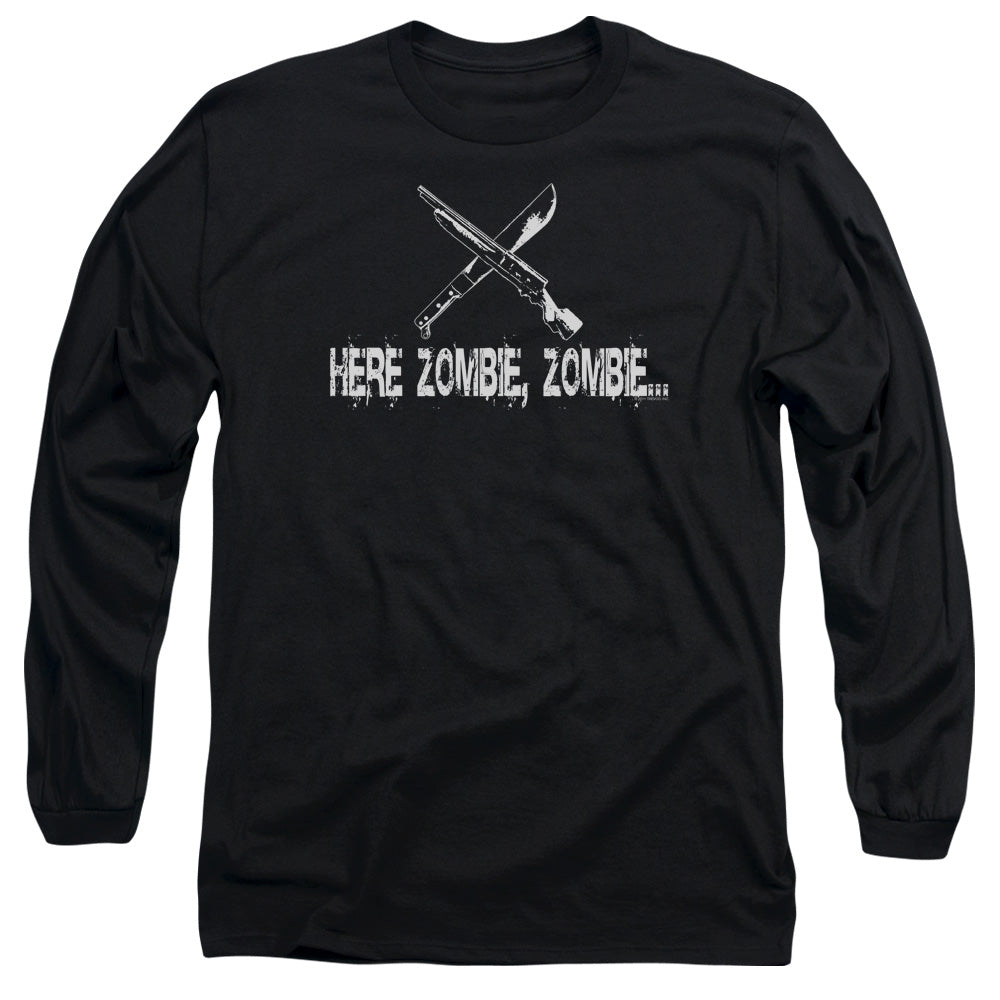 Here Zombie Zombie - Long Sleeve Adult 18 - 1 - Black T-shirt