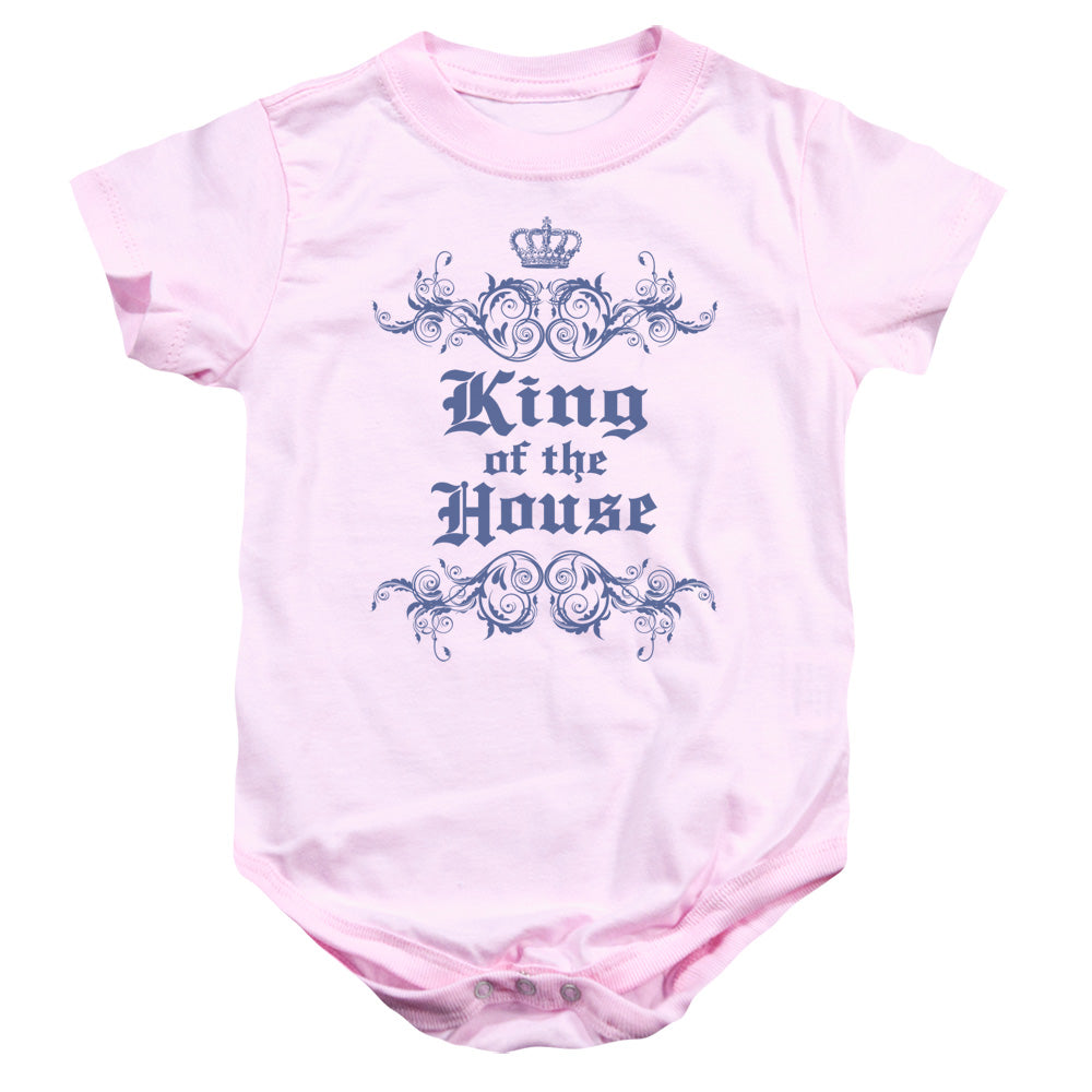 King Of The House - Infant Snapsuit - Pink