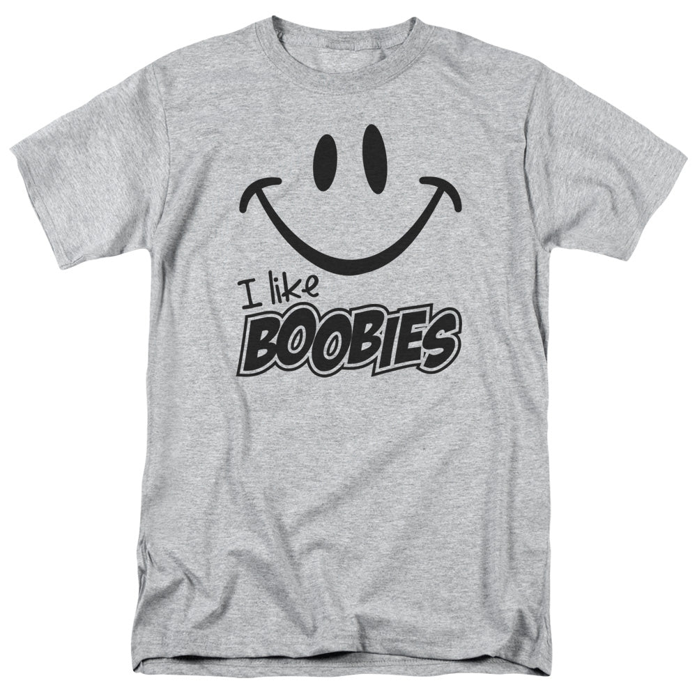 I Like Boobies - Short Sleeve Adult 18 - 1 - Athletic Heather T-shirt