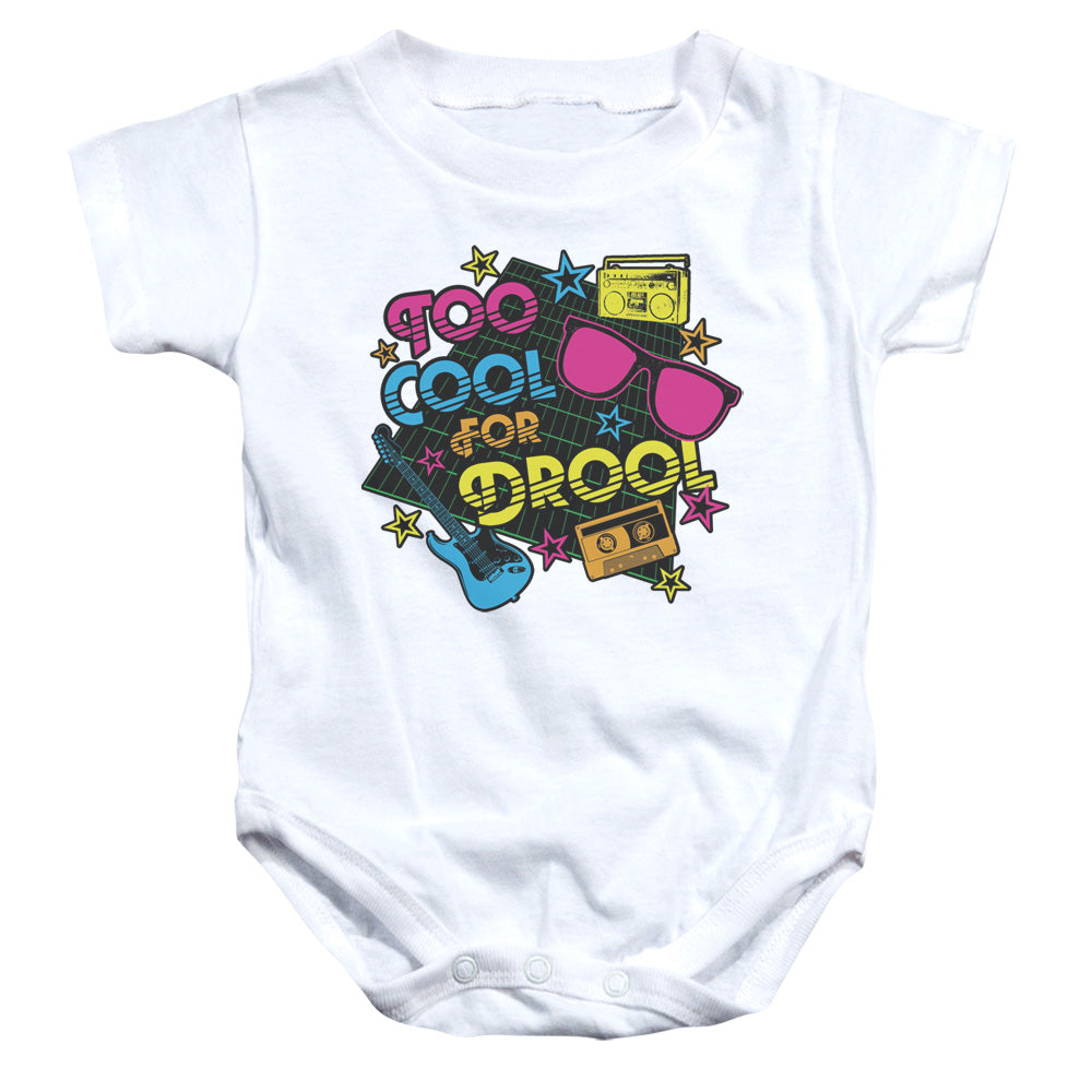 Too Cool For Drool - Infant Snapsuit - White