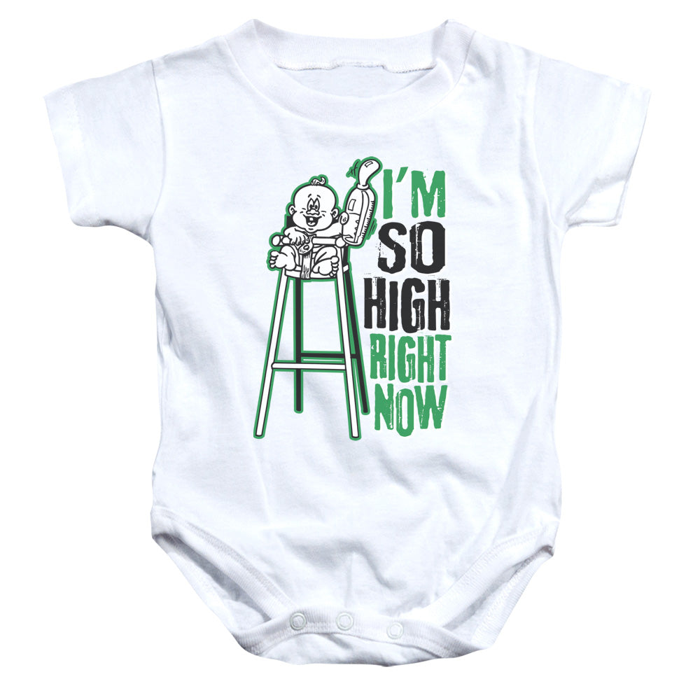 High Chair - Infant Snapsuit - White