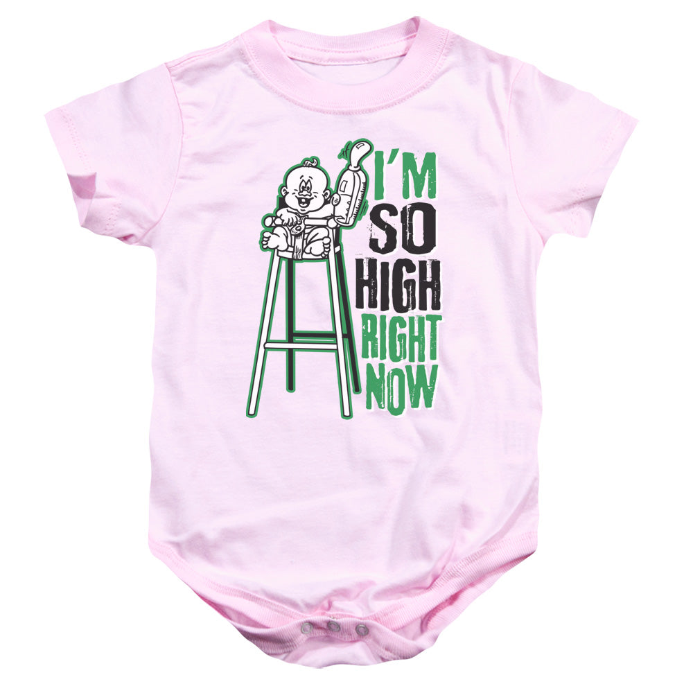 High Chair - Infant Snapsuit - Pink