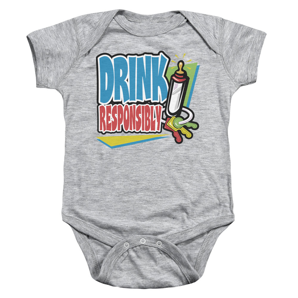 Drink Responsibly - Infant Snapsuit - Athletic Heather