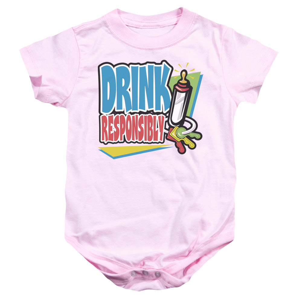 Drink Responsibly - Infant Snapsuit - Pink