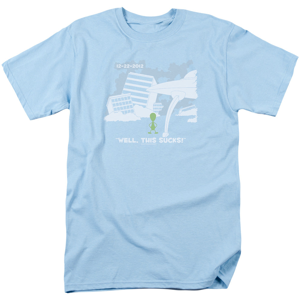 Late To The Party - Short Sleeve Adult 18 - 1 - Light Blue T-shirt