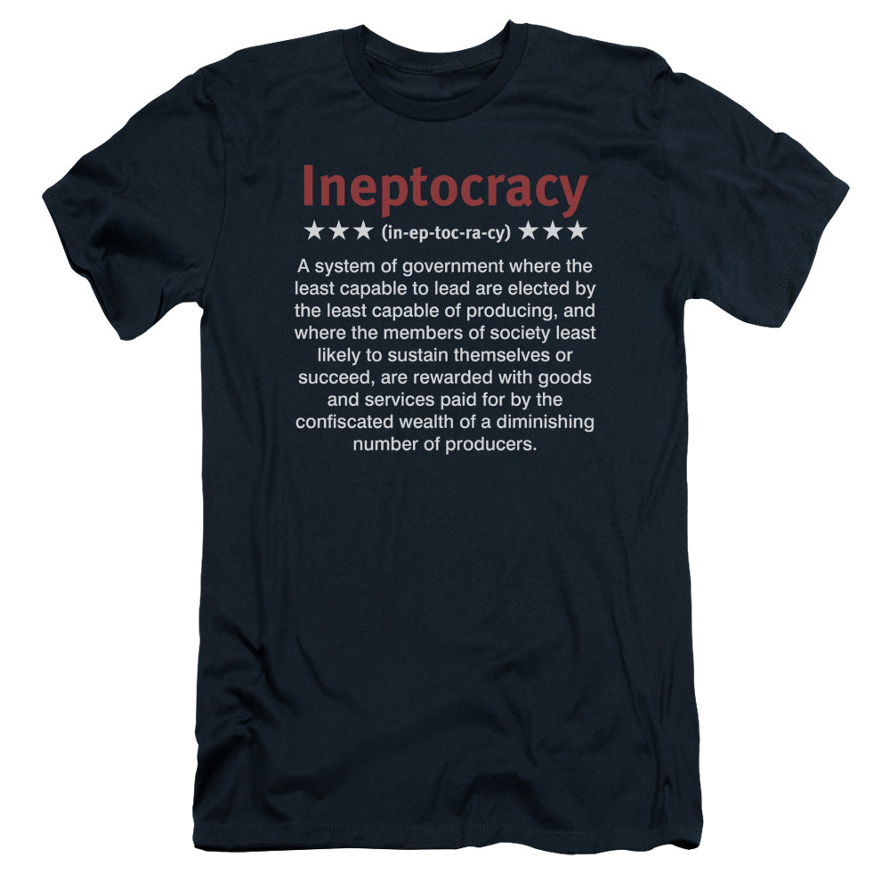 Ineptocracy - Short Sleeve Adult 30 - 1 - Navy T-shirt