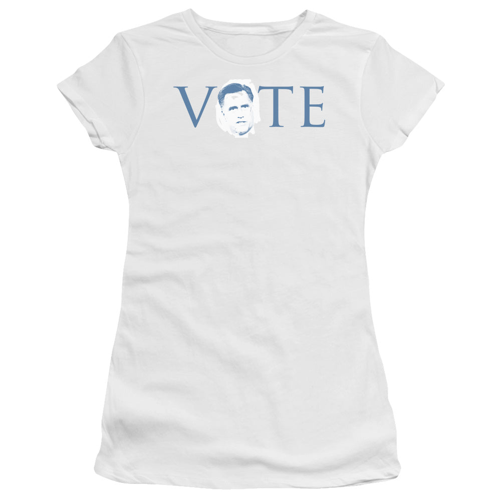 Vote Romney - Short Sleeve Junior Sheer - White T-shirt