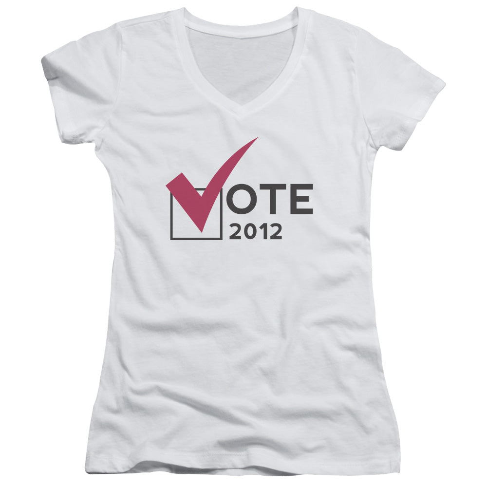 Vote 2012 - Junior V-neck - White