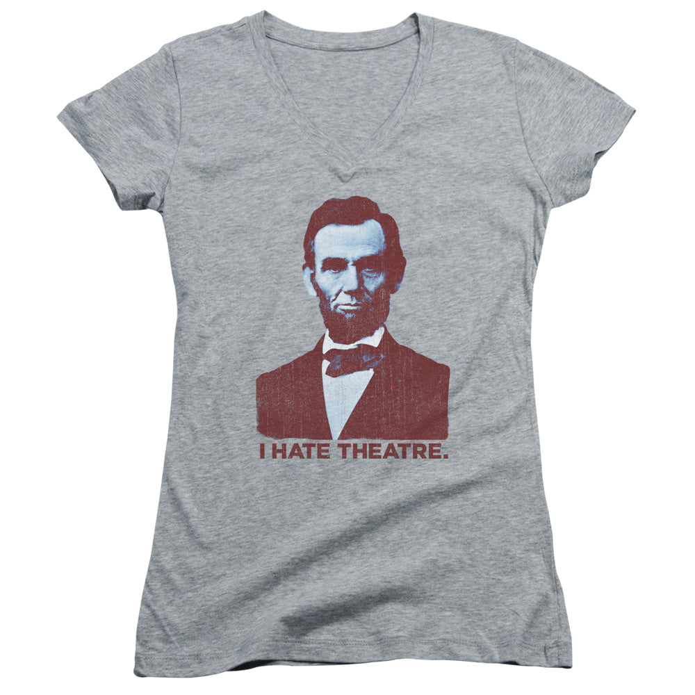 Abe Theatre - Junior V-neck - Athletic Heather