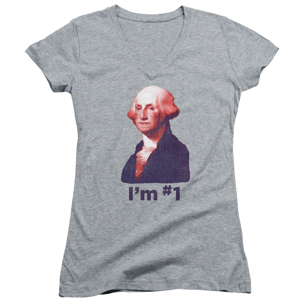 George No1 - Junior V-neck - Athletic Heather