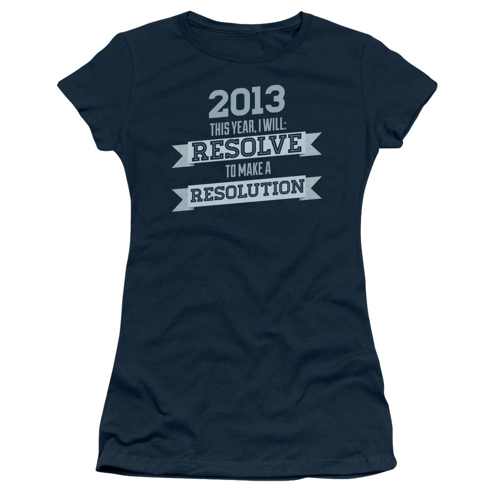 Resolve - Short Sleeve Junior Sheer - Navy T-shirt