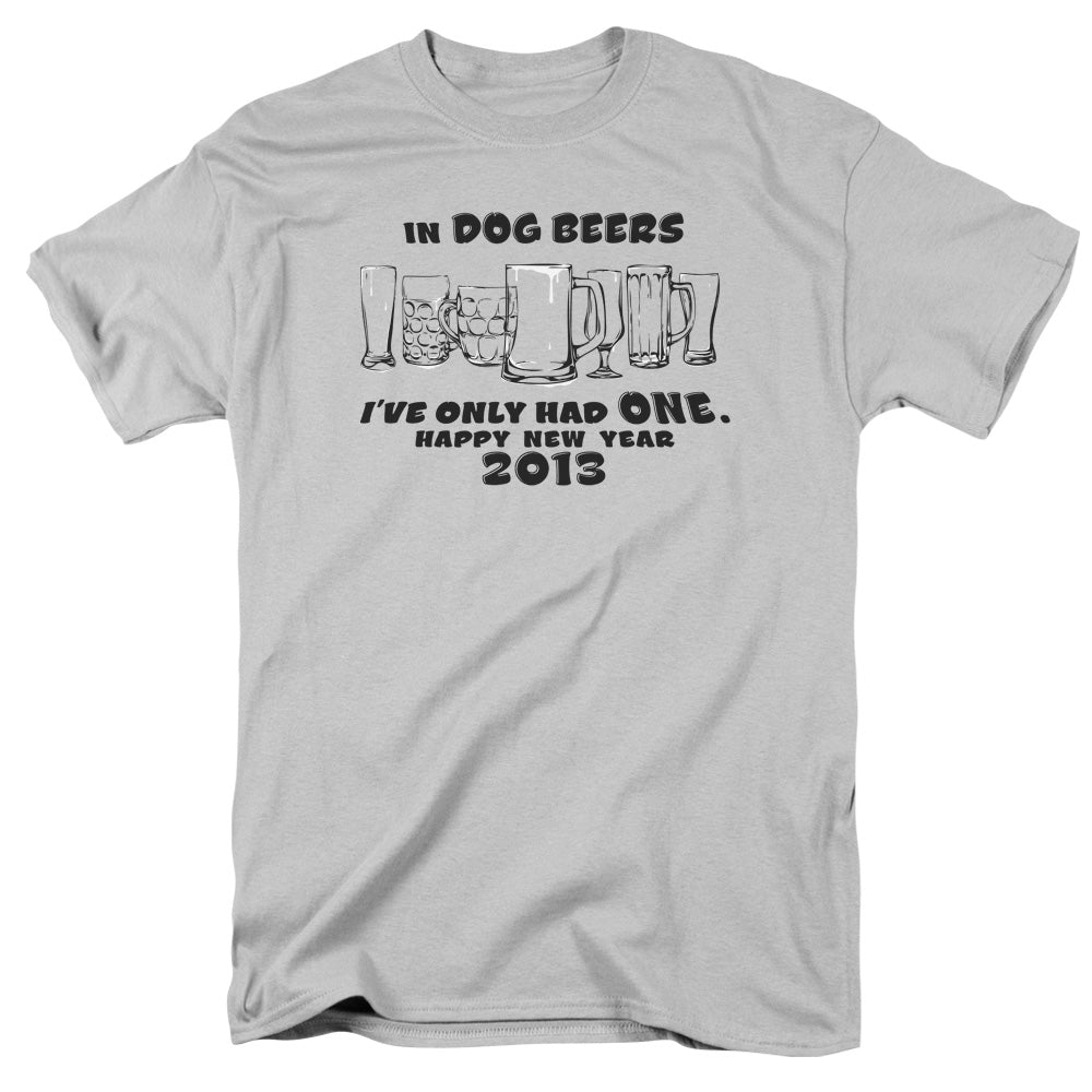 Dog Beers - Short Sleeve Adult 18 - 1 - Silver T-shirt